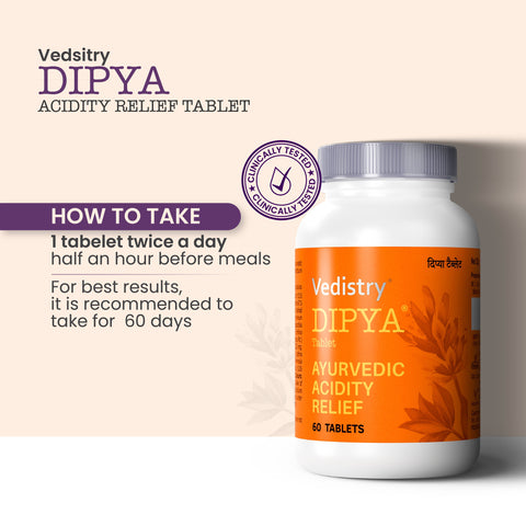 Dipya Acidity Relief Tablets for Acid Reflux, Heartburn & GERD